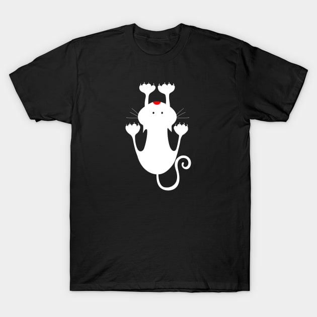 White Cat T-Shirt by Cds Design Store